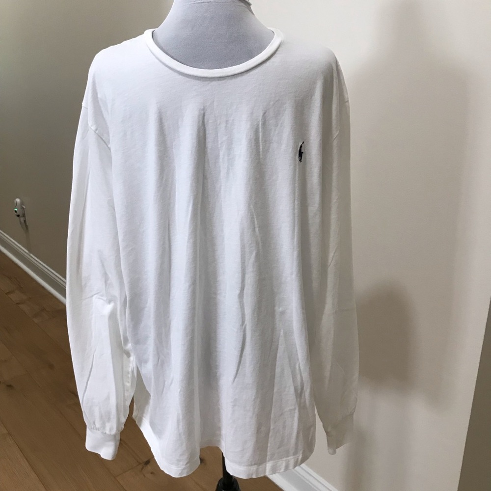Polo Ralph Lauren White Long Sleeve Men's Shirt